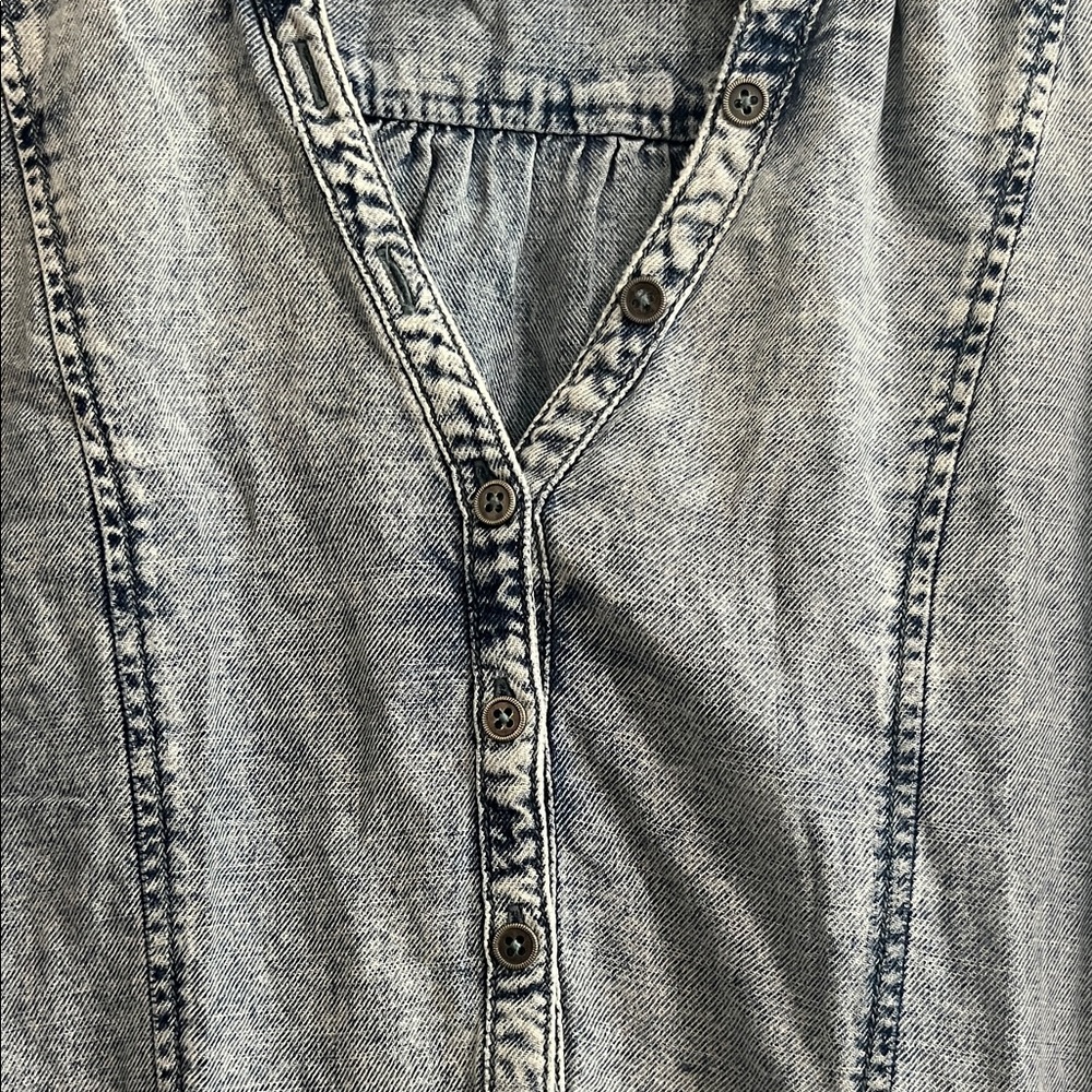 Pilcro Blue Denim Top - Picture 3 of 6